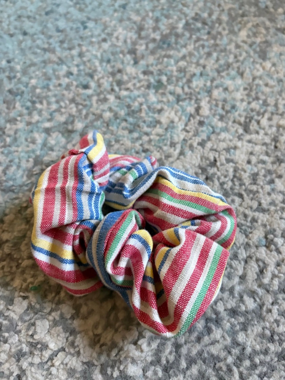 Colorful Striped Scrunchie